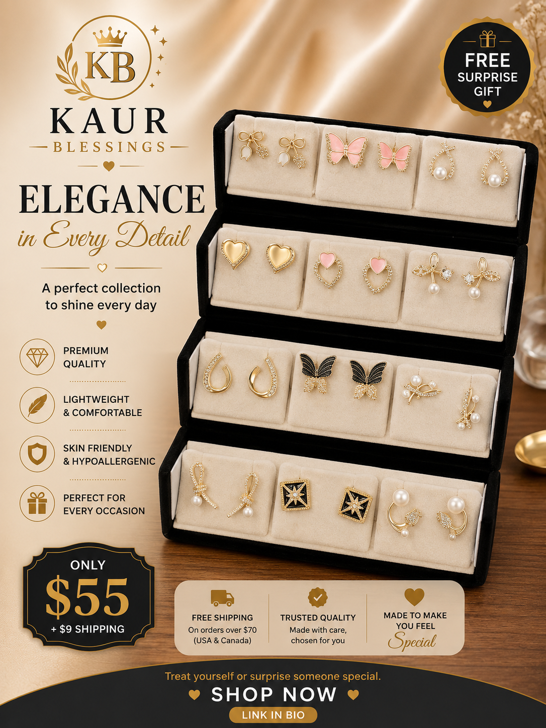 12 Pairs of Elegance in One Beautiful Box